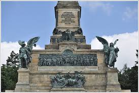 The inscription on the borbeck monument reads: Germania Niederwalddenkmal
