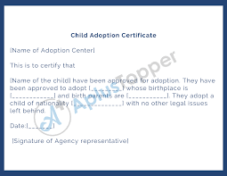 To tell it in your own words, without fear or shame. Adoption Certificate Format Template Example And Required Documents A Plus Topper