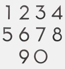 Number fonts is a style that is dedicated to just the number letters. Modern Mailbox Numbers Black Mailbox Accessories Hardware Mailbox Numbers