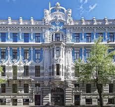 Objednejte si zájezd ještě dnes. Lotyssko Riga Neustadt Secese Architektura Budova Fasada Domu Mesto Staty Pikist