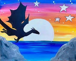 Check spelling or type a new query. Live Virtual Class Art Buzz Kids Sunset Dragon Annapolis Md Wine Design