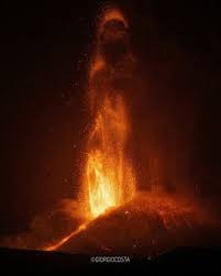 The smoldering lava from the mount nyiragongo eruption is seen in goma on may 23, 2021. Zotfdiikamyosm