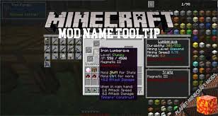 Mod Name Tooltip Mod 1 17 1 1 12 2 1 10 2 Planet Minecraft Mods