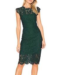 Merokeety Women S Sleeveless Lace Floral Elegant Cocktail Dress Crew Neck Knee Length For Party In 2020 Elegant Cocktail Dress Lace Dress Lace Midi Dress