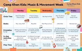 Camp Khan Kids Music Movement Week Khan Academy Music And Movement Reading Foundational Skills Music For Kids