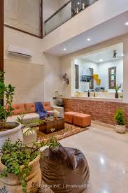 Low rise project of the year and people's choice awards: Residence Design With Exposed Brickwork Intricately Used In Elevation And Interiors Design Inc The Architects Diary