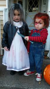 The white petticoat, knife horror prop and thigh highs are not included with this womens scary halloween costume. Chucky And Chucky S Bride Halloween Costume Contest