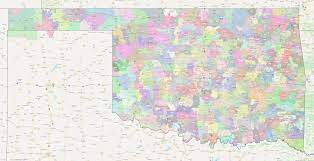 This detailed map of zip codes in oklahoma city marks clear zip code boundaries with extensive geographic details. Oklahoma Zip Code Map Large Image Shown On Google Maps