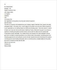 I have more than 10 years of working experience as a medical receptionist and am knowledgeable with all the facets the job entails. Free 6 Sample Cover Letter For Receptionist In Pdf