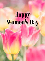 Show your love & support to the important women in your life. Pink Tulip International Women S Day Card Birthday Greeting Cards By Davia