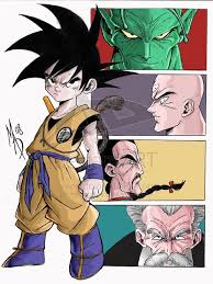 Goku Vs King Piccolo Tien Mercenary Tao And Jackie Chun Anime Dragon Ball Dragon Ball Art Dragon Ball