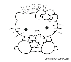 More cartoon characters coloring pages. Hello Kitty Princess 3 Coloring Pages Cartoons Coloring Pages Free Printable Coloring Pages Online