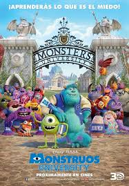 Monsters University Spanish Poster Monster University Disney Monsters Pixar Movies