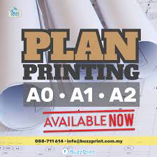 Choose from 3 different style. Plan Printing A0 A1 A2 Buzz Print
