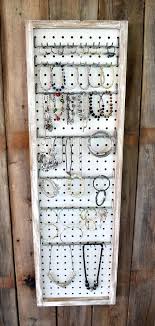 Diy peg board jewelry organizer | katherine wandell. Diy Rustic Pegboard Jewelry Organizer Teediddlydee