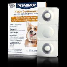Deworming (sometimes known as worming or drenching) is the giving of an anthelmintic drug (a wormer, dewormer, or drench) to an animal to rid it of intestinal parasites, such as roundworm and tapeworm. Petarmor 7 Way De Wormer Pyrantel Pamoate And Praziquantel For Puppies And Small Dogs