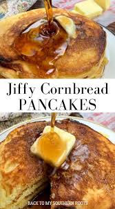 Fluffy And Flavorful Jiffy Cornbread Pancakes With Buttermilk Recipe Cornbread Pancakes Corn Bread Recipe Easy Brunch Recipes