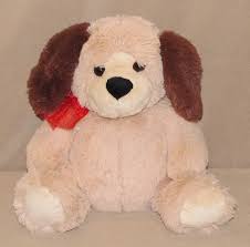 11 Walmart Tan Brown Puppy Dog Plush Stuffed Animal Red Bow Sitting Black Nose Plush Stuffed Animals Dogs And Puppies Plush Animals