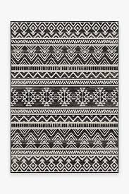Black And White Striped Area Rug 5x7 Linear Aztec Black Rug In 2020 Black Rug Washable Area Rugs Washable Rugs