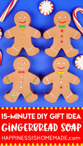 15 Minute Diy Gingerbread Man Soaps Happiness Is Homemade Fun and cute gingerbread man just in time for christmas!product list:diamond fx white, black, light green, and redwolfe brownmehron paradise coppermark reid. 15 minute diy gingerbread man soaps