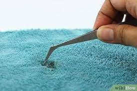 Carpet, burned by incense, area similar to dollar coin. How To Repair Cigarette Burns In Carpet With Pictures Wikihow