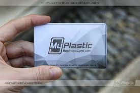 Clear plastic business cards provide unique ways to visually convey your product or service. Clear Plastic Business Cards My Plastic Business Card