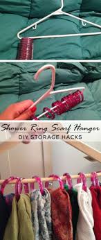 19 easy diy coat rack design ideas. Easy One Hanger Scarf Rack Homebnc