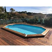 Piscine Bois Ubbink Azura 355 Cm X 550 X H 120 Cm