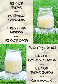 Easy Cinnamon Pear Banana Chia Overnight Oats With Coconut Milk Flashpacking Kerala Dairy Free Overnight Oats Overnight Oats Healthy Is Almond Milk Healthy