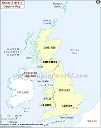 The following outline is provided as an overview of and topical guide to wales: Blank Map Of Britain Outline Map Of Britain