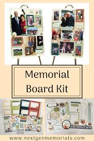 Memorial Board Kit Create Great Looking Photo Memory Boards That You Will Be Proud To Display At The Funeral O Photo Memories Funeral Memorial Funeral Posters
