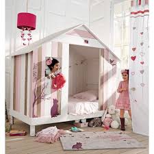 Lit Cabane Enfant Rose Et Blanche Violette Maisons Du Monde Cabin Beds For Kids Bed Kid Room Decor