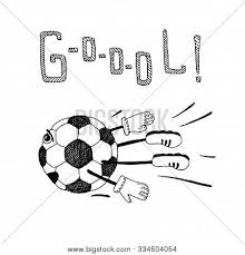 Isolated aerial view of a football field. Cartoon Soccer Ball Vector Photo Free Trial Bigstock