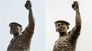 Последние твиты от thomas sankara (@sankarason). Burkina Faso Unveils Corrected Thomas Sankara Statue Bbc News