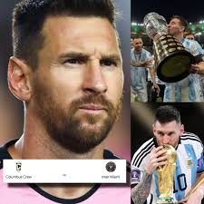EL GOAT DEL FÚTBOL TIENE UNA CITA CON LA HISTORIA!! Si Inter Miami le gana  al Columbus Crew este mismo miércoles, Lionel Messi se convertirá en el  primer futbolista que ha ganado ¡¡