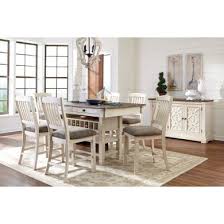 Check out our counter height dining table selection for the very best in unique or custom, handmade pieces from our kitchen & dining tables shops. Bolanburg 7pc Rectangular Counterheight Dining Set In White Oak By Dining Rooms Outlet
