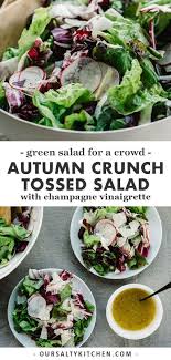 Autumn Crunch Butter Lettuce Salad Recipe Green Salad For Thanksgiving Thanksgiving Salad Green Salad Recipes