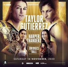 Ebanie bridges defeats carol earl via 8 round decision bridges decision round 8. Rachel Ball Vs Ebanie Bridges Taylor Vs Gutierrez Boxing Bout Tapology