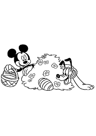 Easy and free to print pluto coloring pages for children. Mickey And Pluto Coloring Book For Easter Razukraski Com