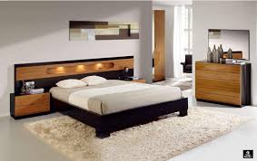 Modern Platform Bed Decorating Ideas Stylish Modern Wooden Brown Black Integrated Furniture Platfo Bedroom Interior Home Decor Bedroom Bedroom Furniture Design
