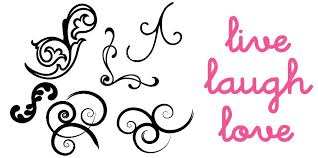 Free Svg File Decorations 2 Swirleys Flourishes Live Laugh Love Free Svg Svg Free Files Love Stamps