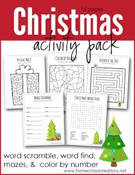 Topics in this web site include definition, characteristics. Christmas Activity Pack Free Printables