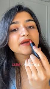 💄 Ready to make a bold statement?, Uninstall is here to elevate your look  with its captivating rusty red hue, this shade is all about embracing  confidence.❤️, Soft Satin Finish that keeps your lips ...