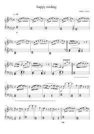 Play wake me up when september ends on guitar. Happy Ending Sheet Music For Piano Solo Musescore Com