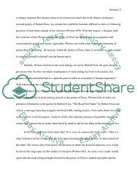 The key to success in writing this paper is critical thinking. Human Experience And Conversational Style In The Poetry Of Robert Research Paper