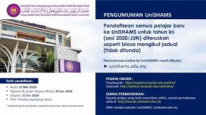 Lot 3860 mukim titi gajah, seksyen 2, bandar anak bukit, daerah kota setar, alor setar 06020, malezya. Makluman Kemasukan Pelajar Baharu Sesi 2020 Mohonsekarang Unishamspilihanku Wadikecemerlanganummah Universiti Islam Antarabangsa Sultan Abdul Halim Mu Adzam Shah Uni Shams Facebook