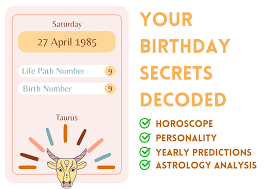 Birthday Analysis for April 27, 1985 - Zodiac sign and Horoscope