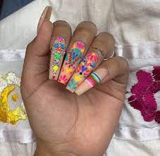 Vee Mendoza Nail Artist On Instagram Many Don T Know But September Is Mexico Independence Month Mexic Mexican Nails Quinceanera Nails Long Acrylic Nails