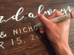 Instead of going with a standard rectangular plaque, this couple welcomed guests to their outdoor wedding day with a round wood sign which was painted white. Protected Blog Log In Diy Wedding Signs Wood Wood Wedding Signs Wooden Wedding Signs