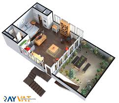 Easily create your own furnished house plan and render from home designer program, find interior design trend and decorating ideas with furniture in real 3d online. 3d Floor Plan Design Services 3d Floor Plan Rendering